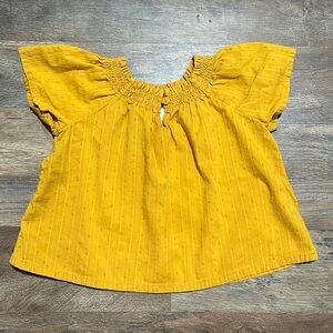 OLD NAVY short-sleeve clip-dot swing blouse toddler  SIZE 2T